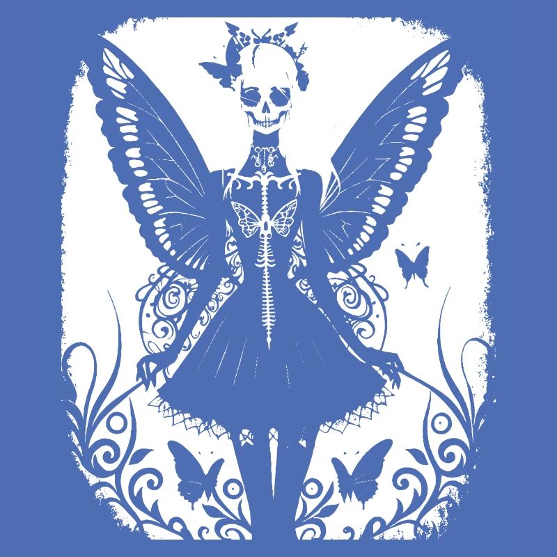 Fairycore Ästhetik Skelett Fee Goth Gothic G