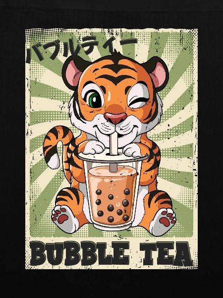 Boba Tea Tiger Bubble Tea