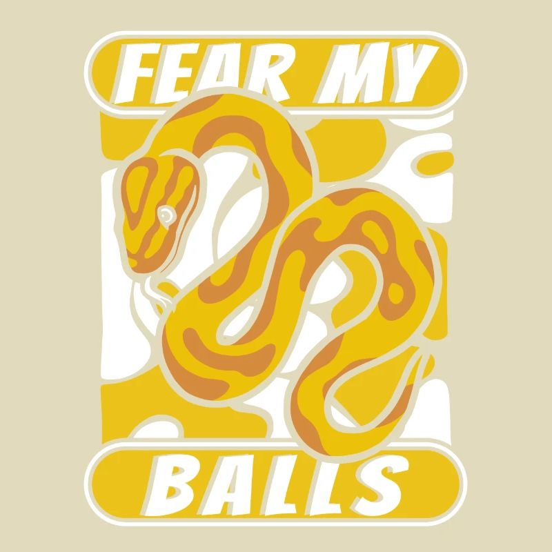 Fear My Balls Python Schlange Banana Ball Python