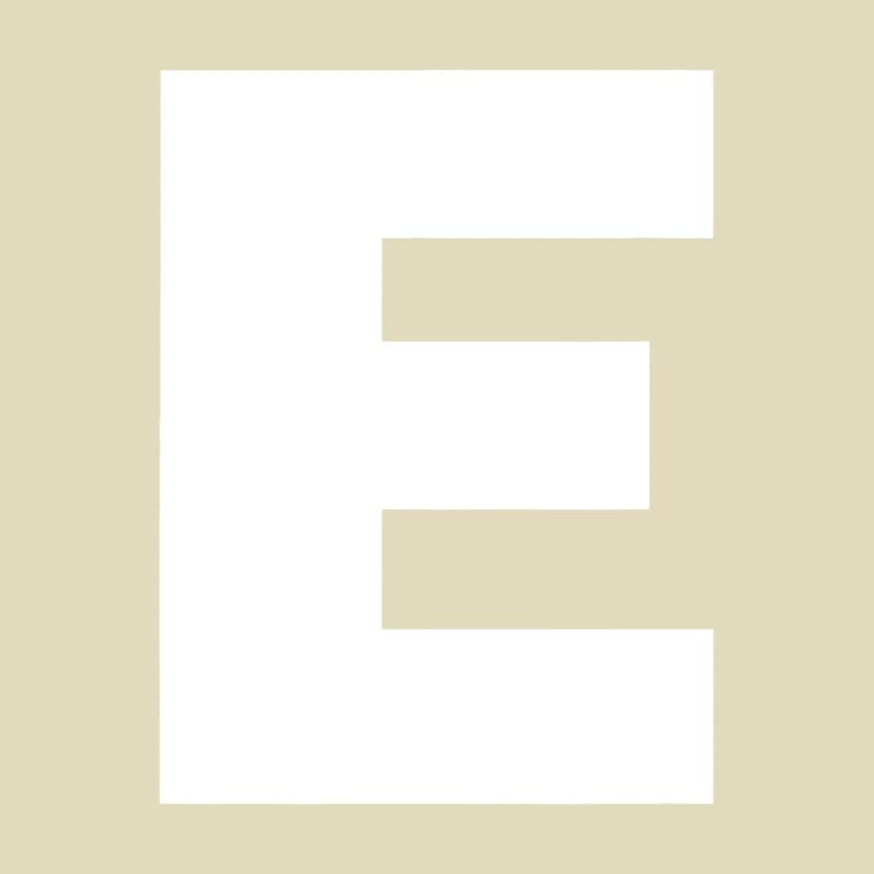 Buchstabe E Großbuchstaben Alphabet Monogramm Initiale