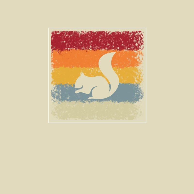 Eichhörnchen Retro