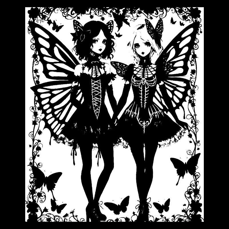 Fairycore Esthétique Squelette Fée Goth Grunge G