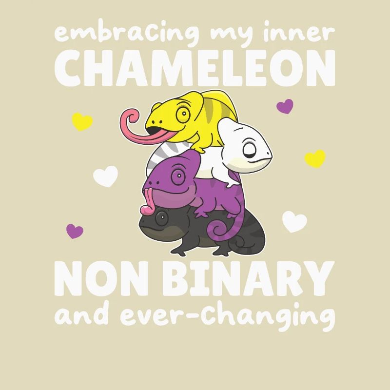 Nonbinary Chameleon Flag Pride LGBTQ Non Binary