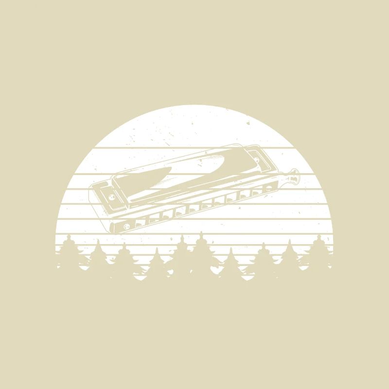 Rétro avec un harmonica Harmonica Bouche Orgue