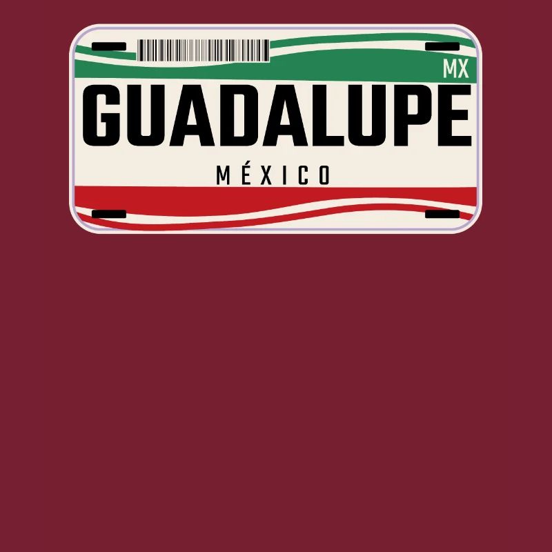 Guadalupe Personalized Mexican Vehicle plates w