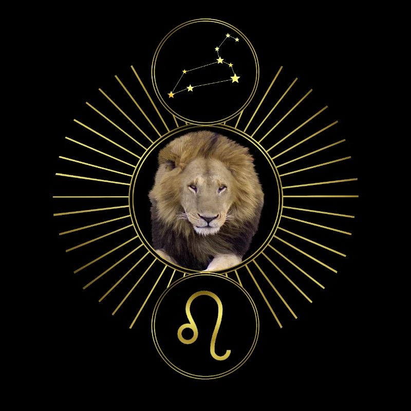 Grafik Löwe Sternzeichen Astrologie Sternbild