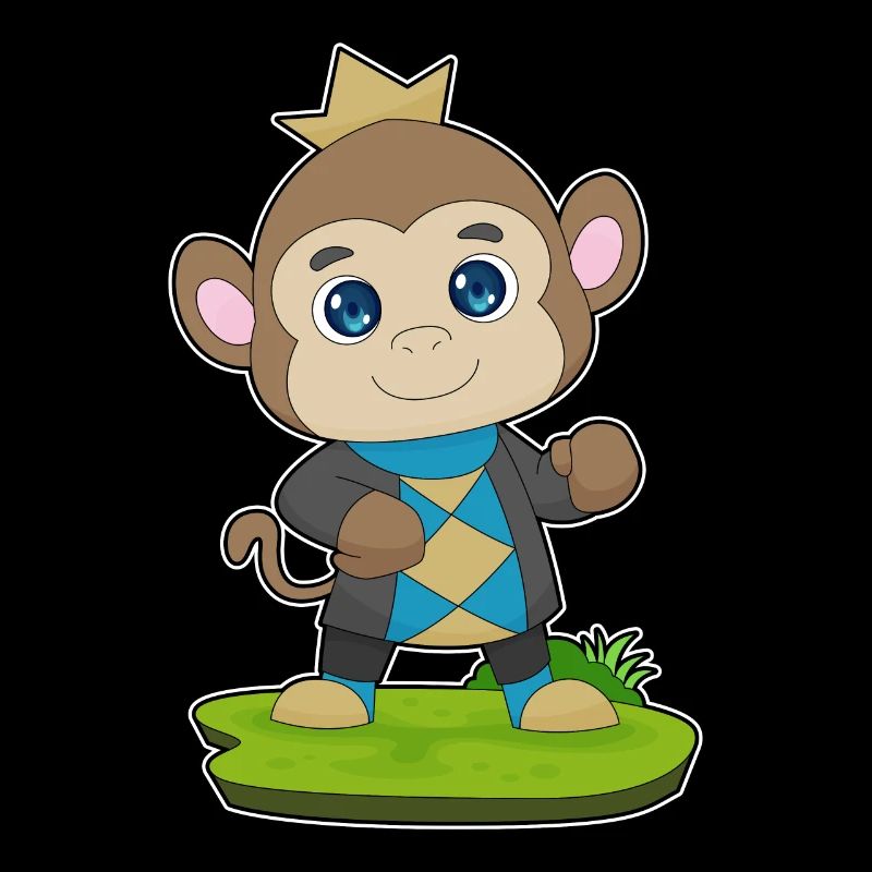 Affe Prinz Krone