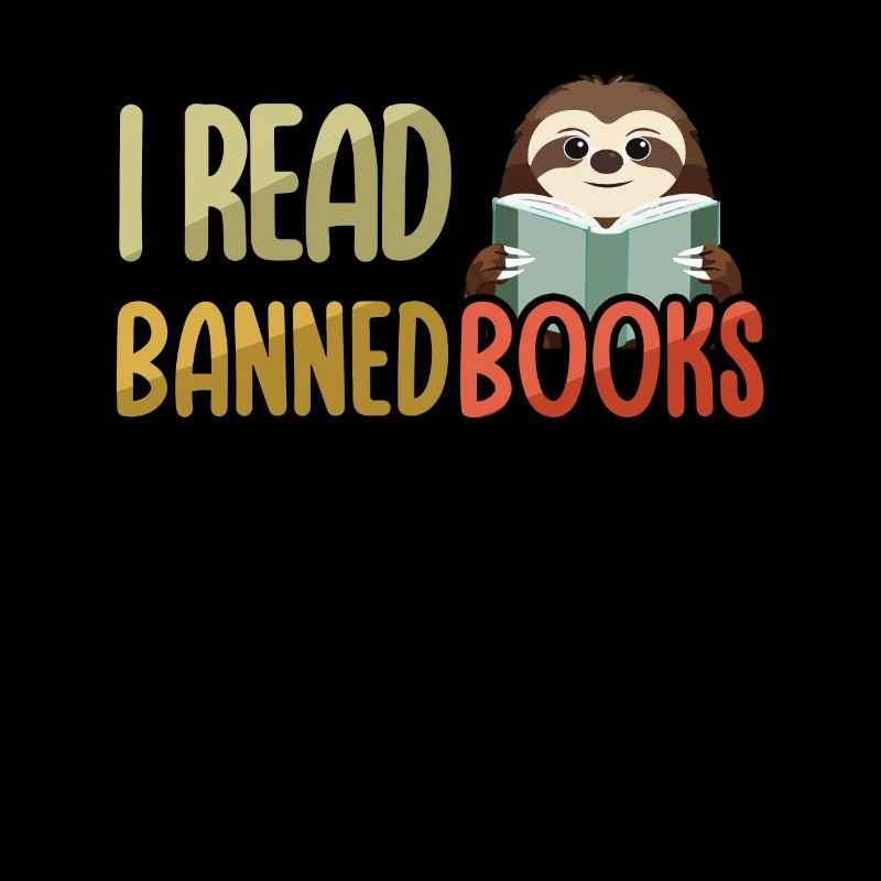 Read Banned Book Sloth Book Lover Reader Read