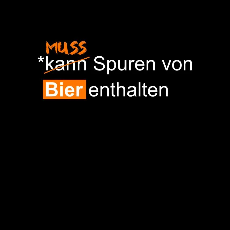 Kann oder Muss Spuren von Bier enthalten