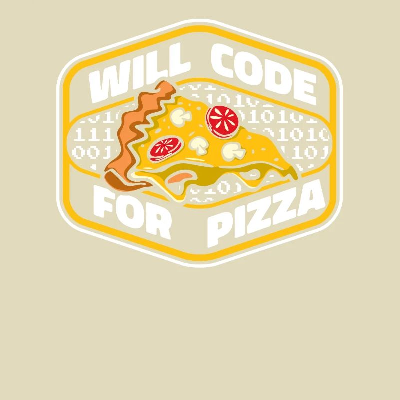 Will Code For Pizza Developer Coder Programmer