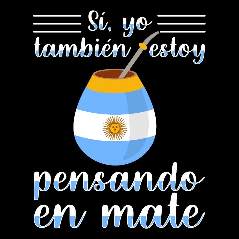 Argentinien-Flagge Argentinischer Yerba Mate Tee