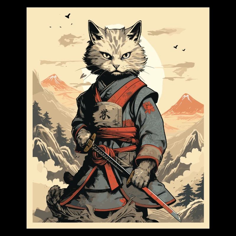Japanese Cat Warrior