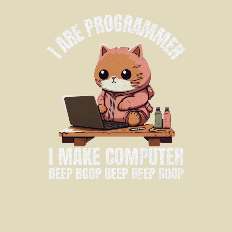 Ich bin Programmierer. Ich mache Computer Beep