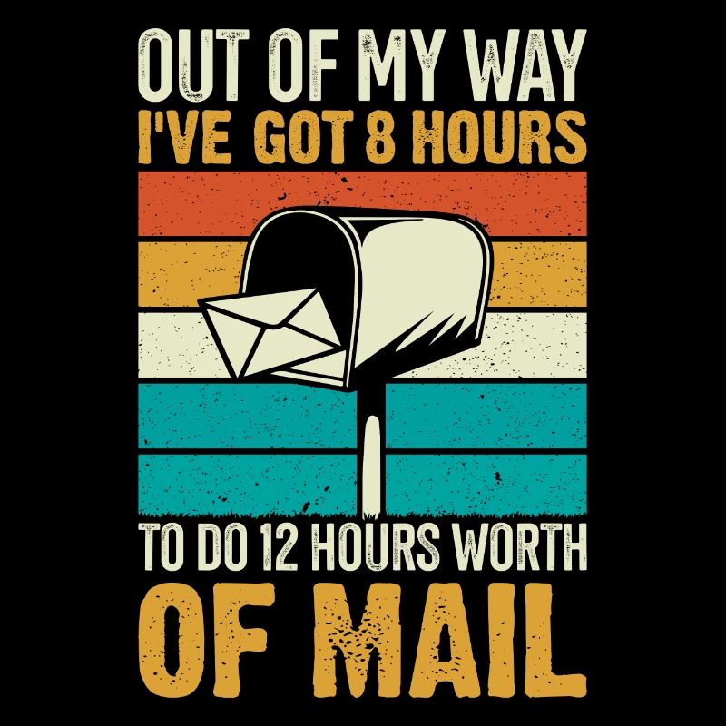 Funny Mailman Postal Worker Mail Delivery Post