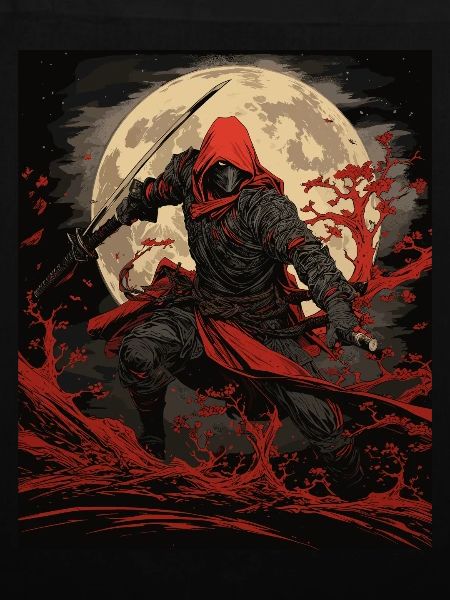 Japense Silent Assassin Nija Art