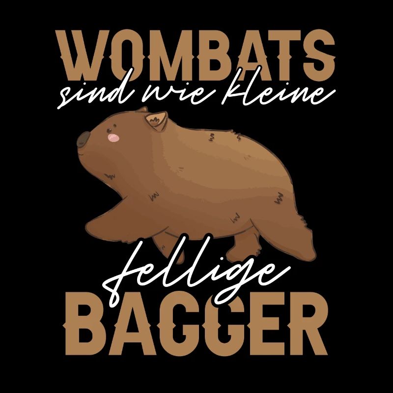 Wombat sind fellige Bagger Beuteltier