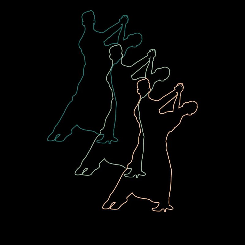 Dancing couples: elegance and synchronicity