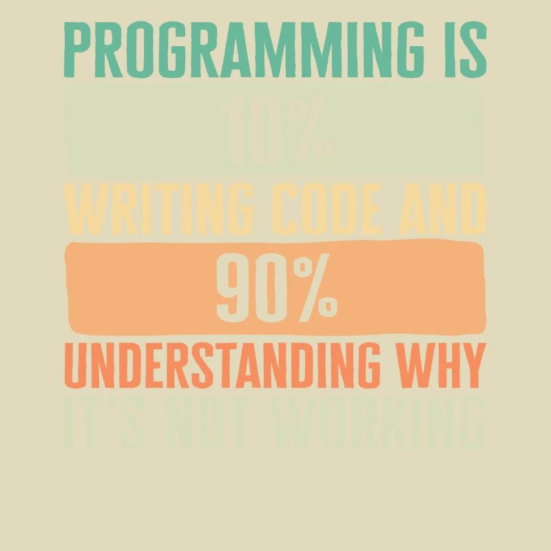 Programmierer-Shirt, Programmieren ist 10 Code schreiben