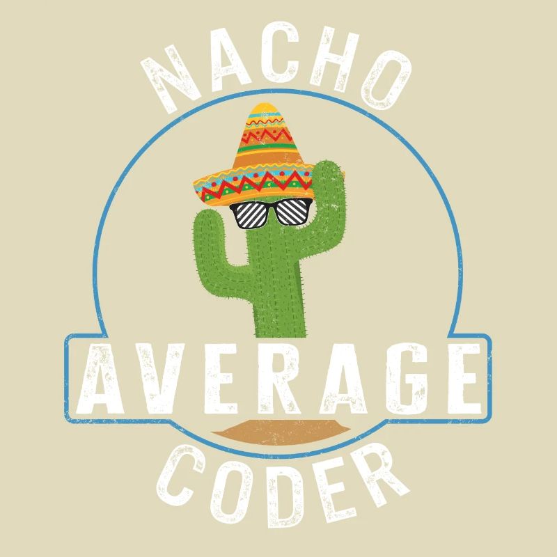 Programmierer-Shirt, Nacho Average Coder T-Shirt,
