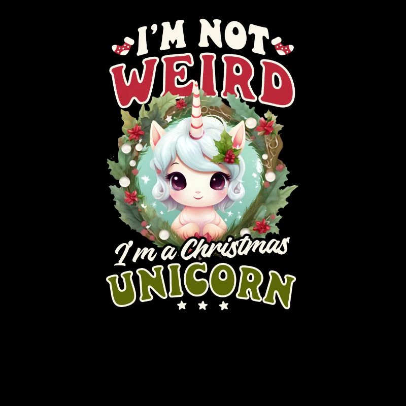Licorne de Noël pas bizarre