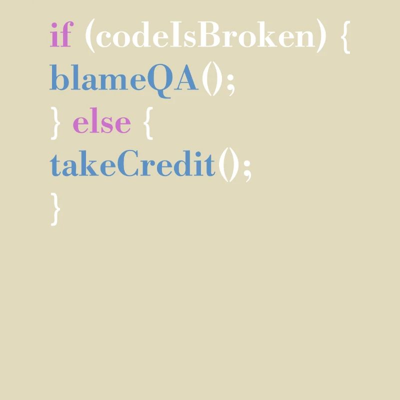 Programmer QA Saying Computer Programming