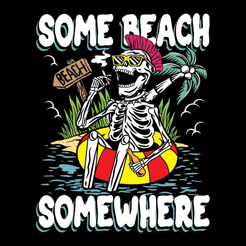 Some beach somewhere | sun & chill skull