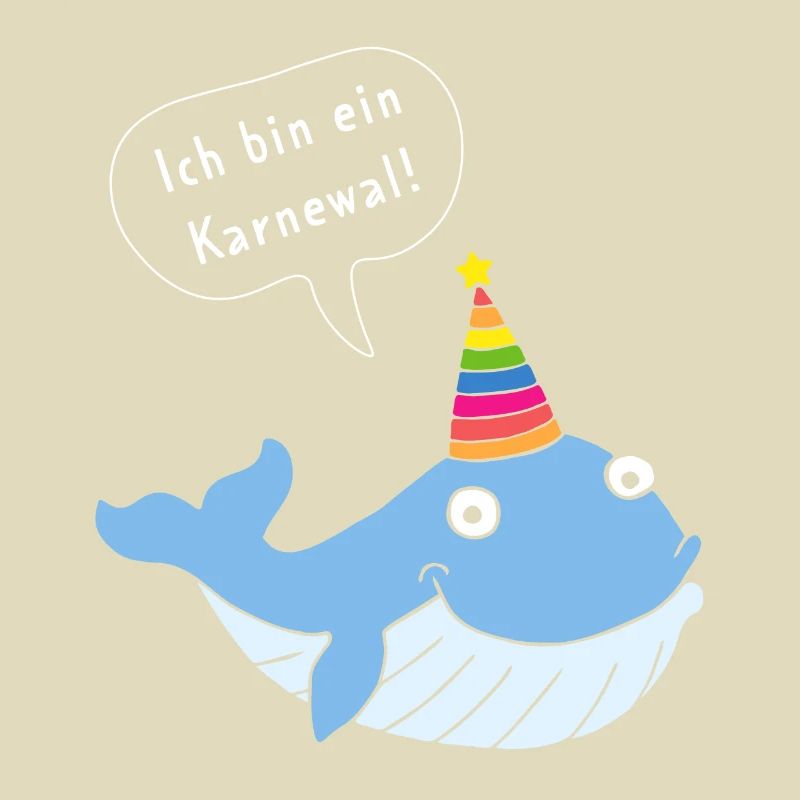 Ich bin ein Karnewal Karneval Konfetti Fastelovend