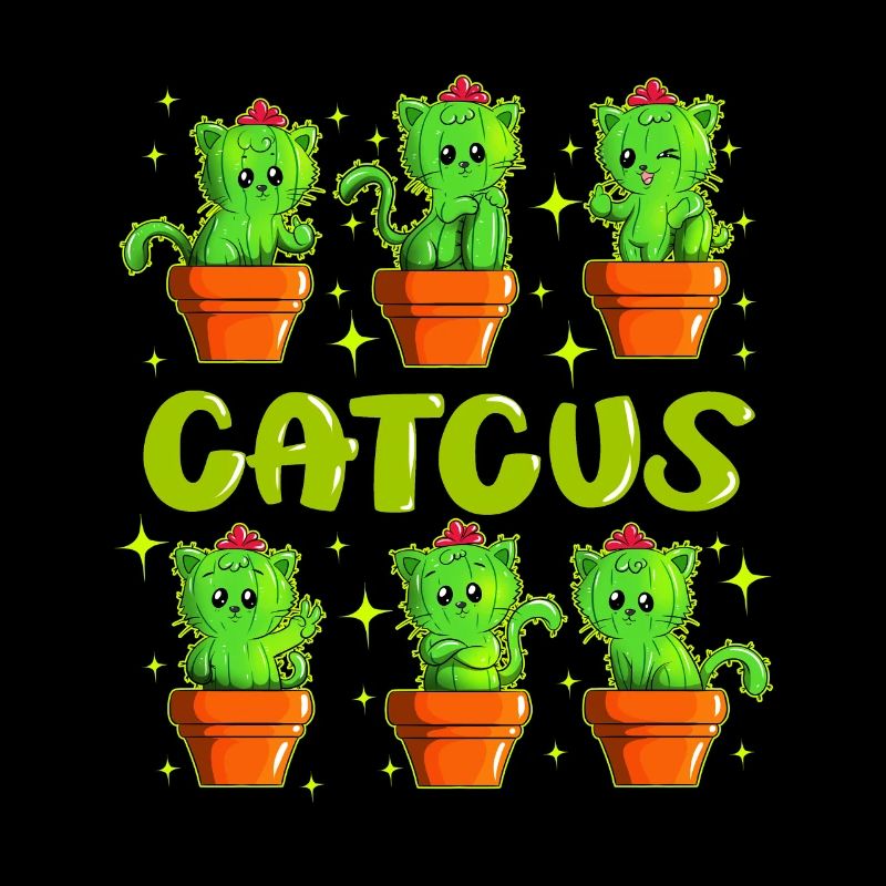 Plantes de cactus Propriétaire de chat jeu de mots Catcus