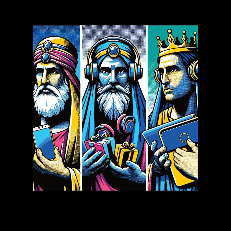 Pop Art Modern Three Kings