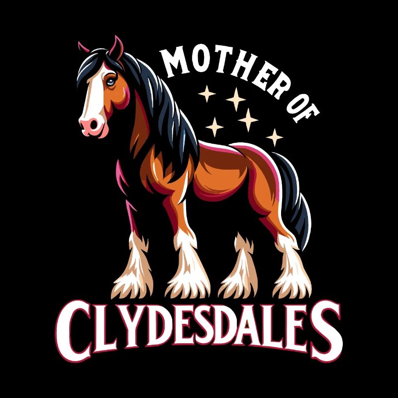 Amateurs de chevaux de trait race de cheval géant Clydesdale