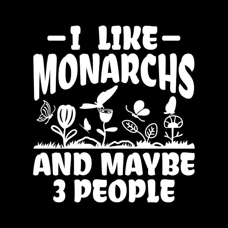 J’aime Monarchs & 3 People - Papillon monarque