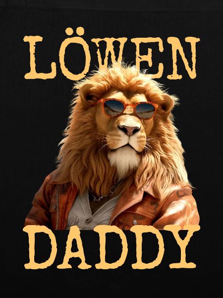 Leeuw Papa Papa Papa Vaderdag Wilde Vader Leeuw