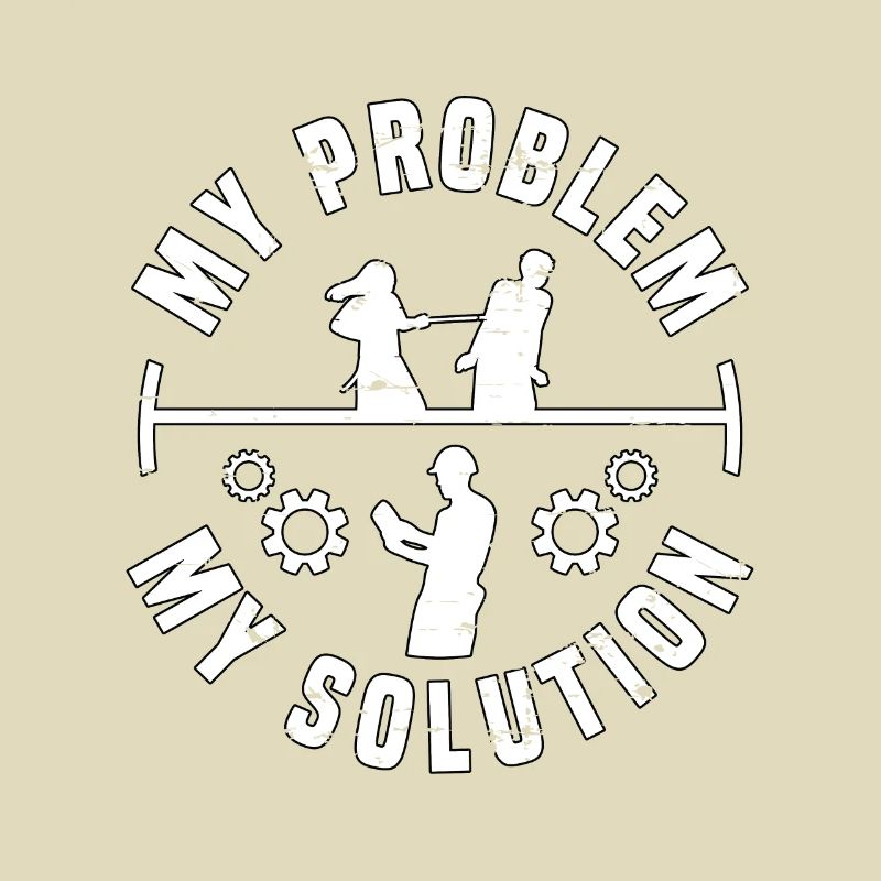 Architect My Problem My Solution Pictogram Dad Mom