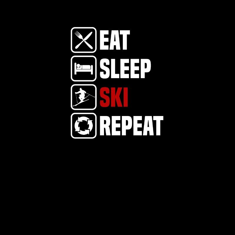 Manger, dormir, répéter les skis