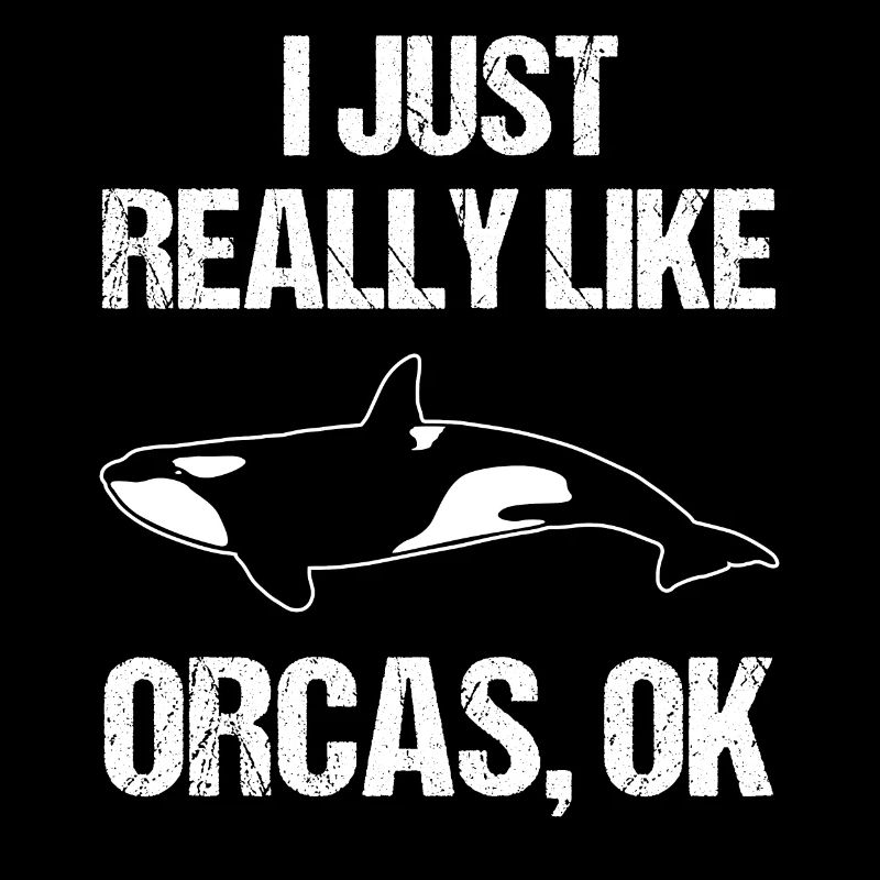Killer Whale Fan Plain Text Motif