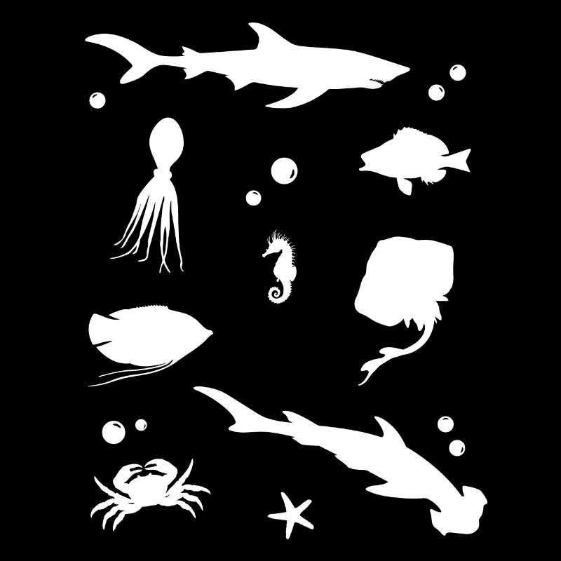 Oceanic Shadow Play Elegant Deep Sea