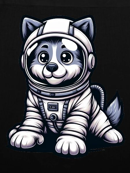 Cute Dog Astronaut