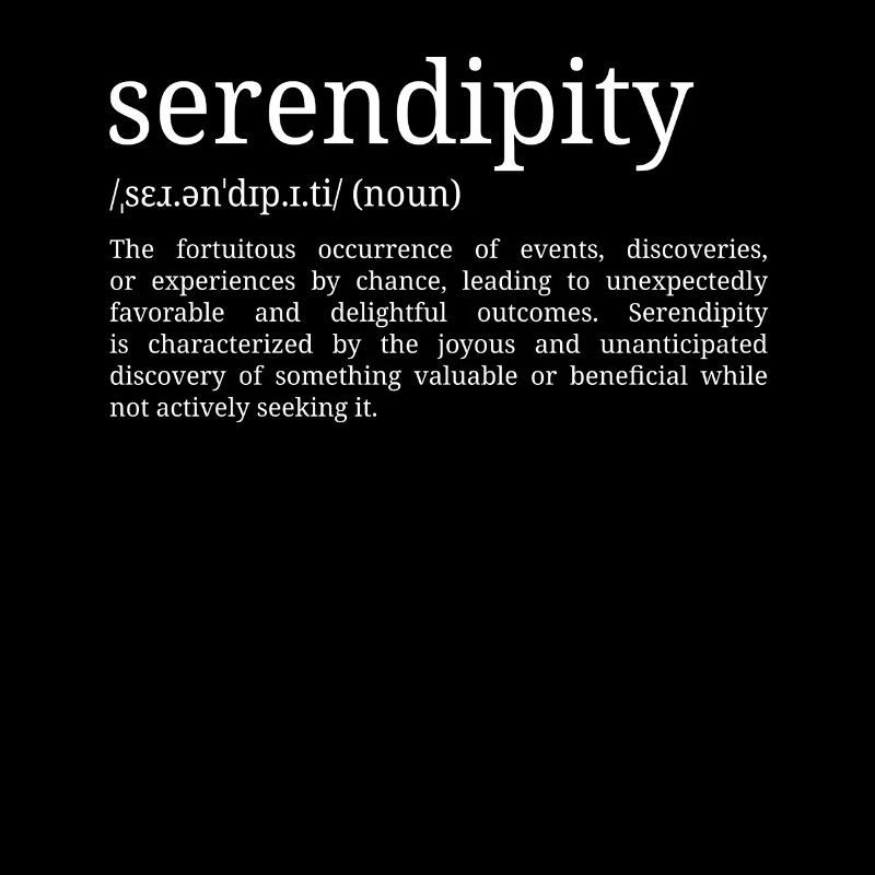 Serendipity - Wörterbuch-Definition