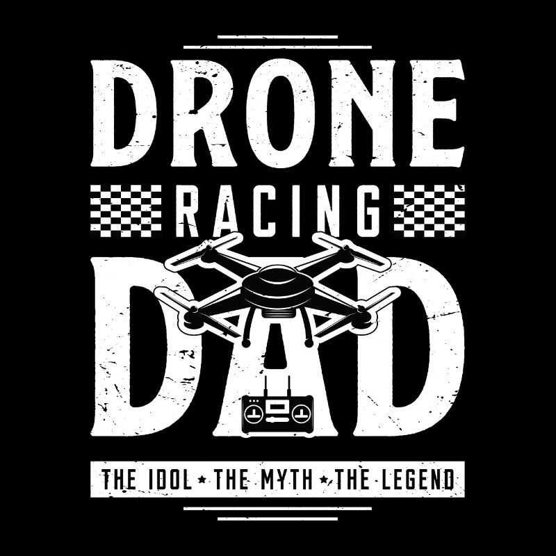 Amateur de courses de drones Papa L’idole Le pilote de drone
