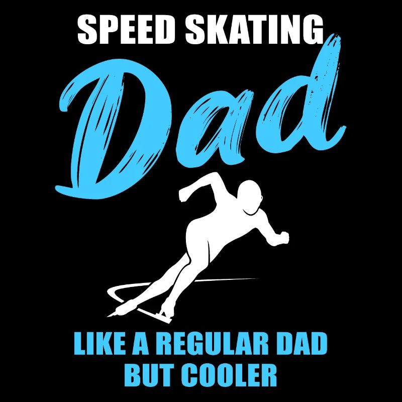Cooler Eisschnelllauf Papa Geschenk