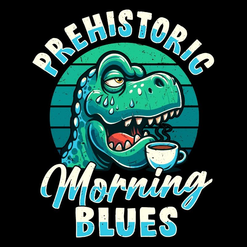 Grumpy Trex Dinosaur With