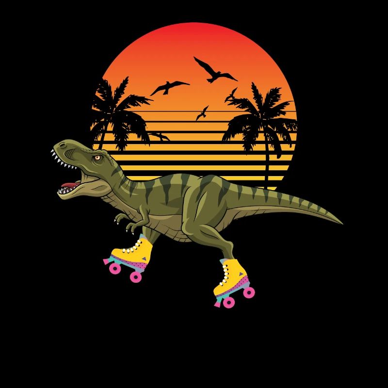Trex Roller Skate Derby Beach 80s California