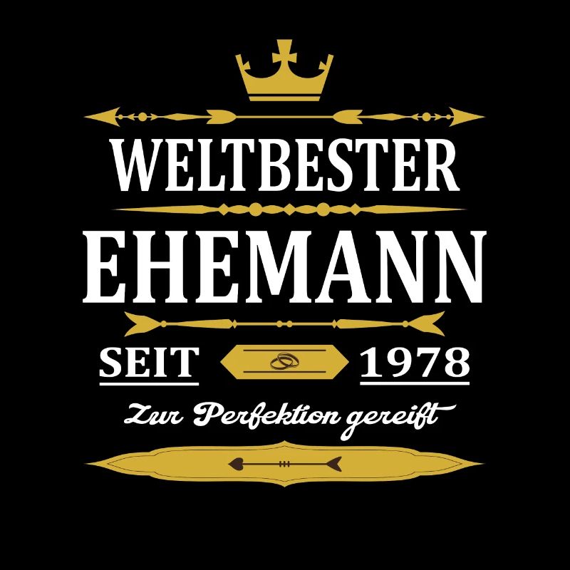 Weltbester Ehemann Seit 1978 Vintage Hochzeitstag