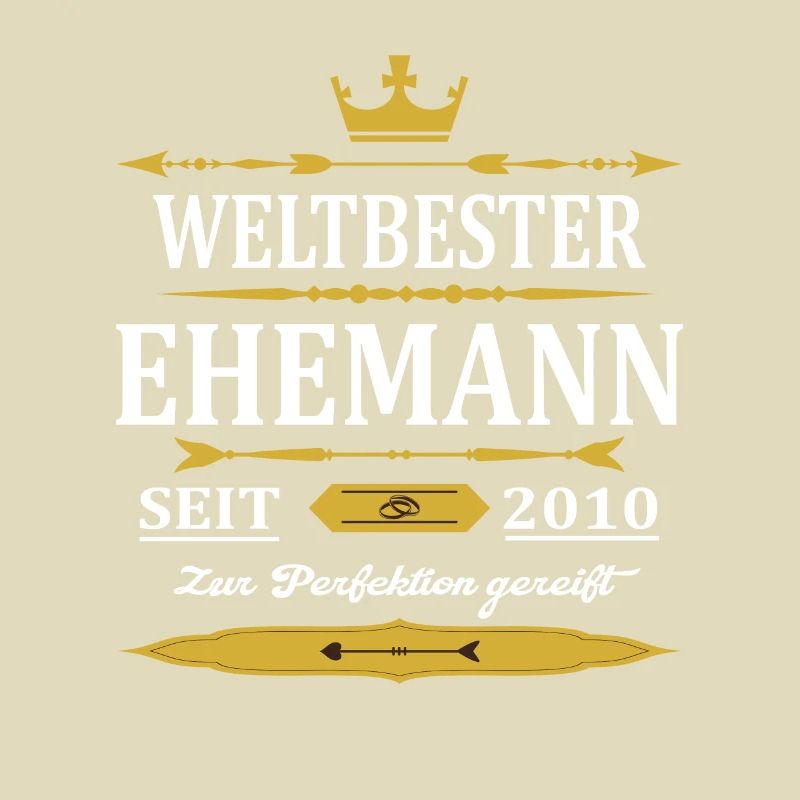 Weltbester Ehemann Seit 2010 Vintage Hochzeitstag