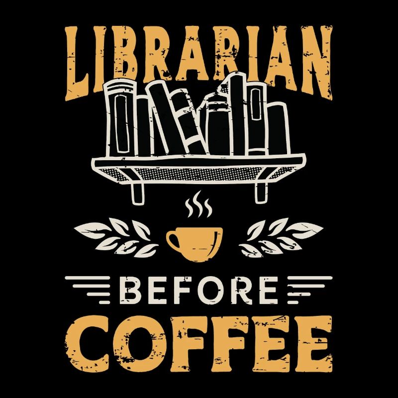 Librarian Before Coffee Bookaholic Coffee Lover