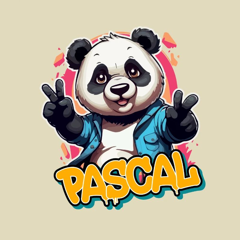 PASCAL - Handsome Boy Name with Cool Panda