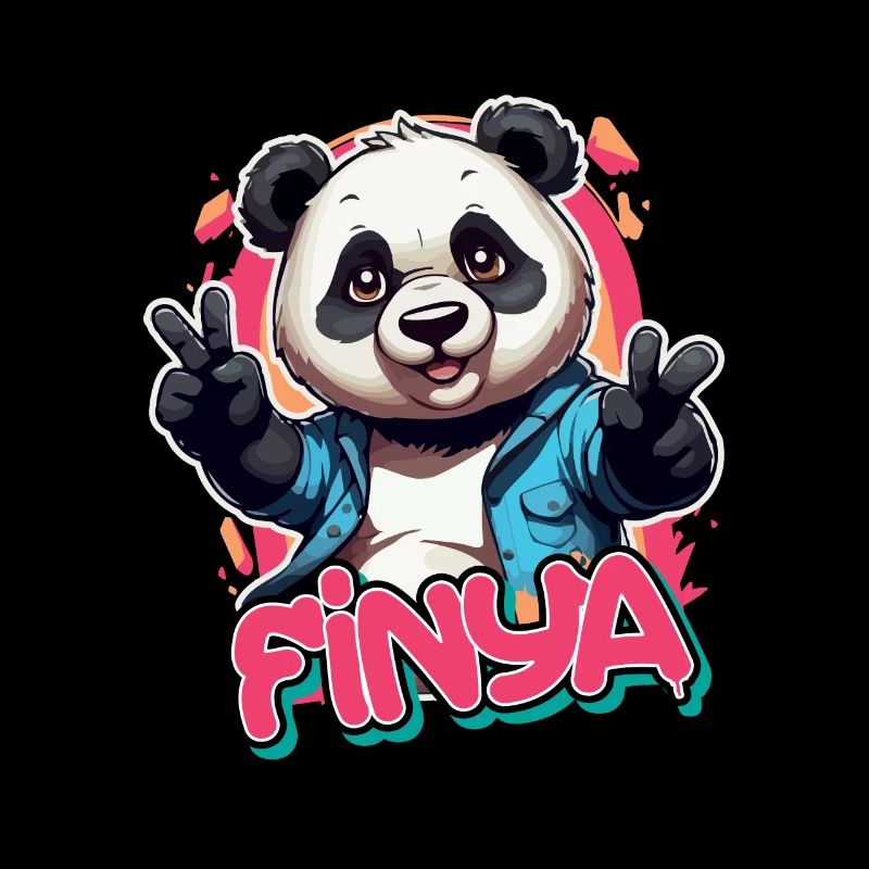 FINYA - Beau nom de fille avec Cool Panda