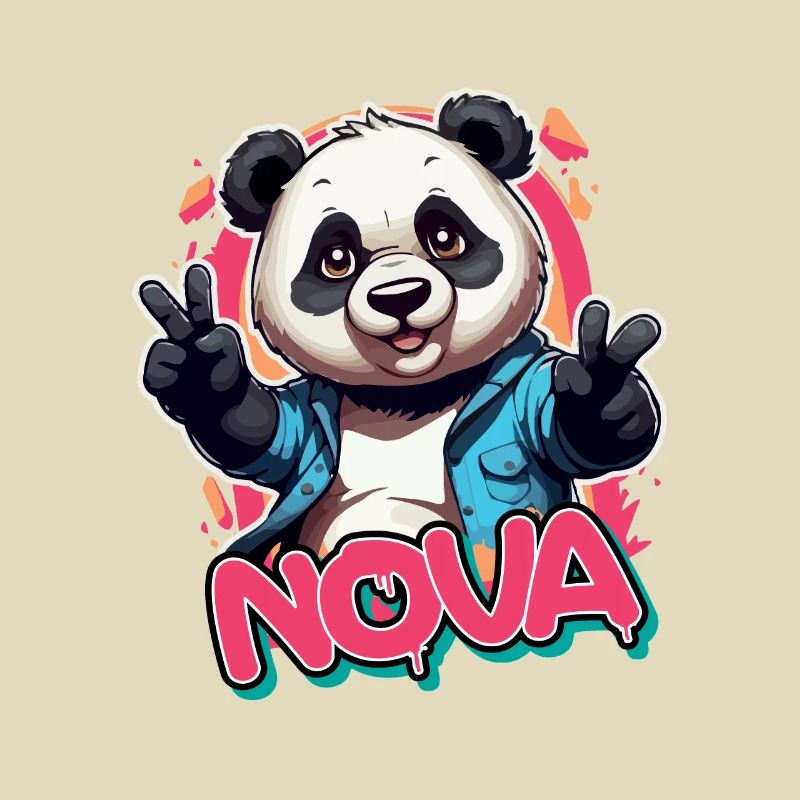 NOVA - Schöner Mädchen Name mit coolem Panda