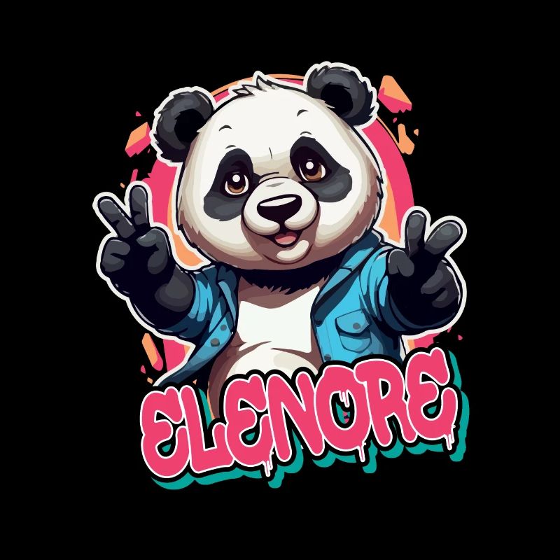 ELENORE - Schöner Mädchen Name mit coolem Panda