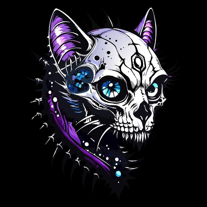 Cat Skull // Mystic Skull Cat FS0174